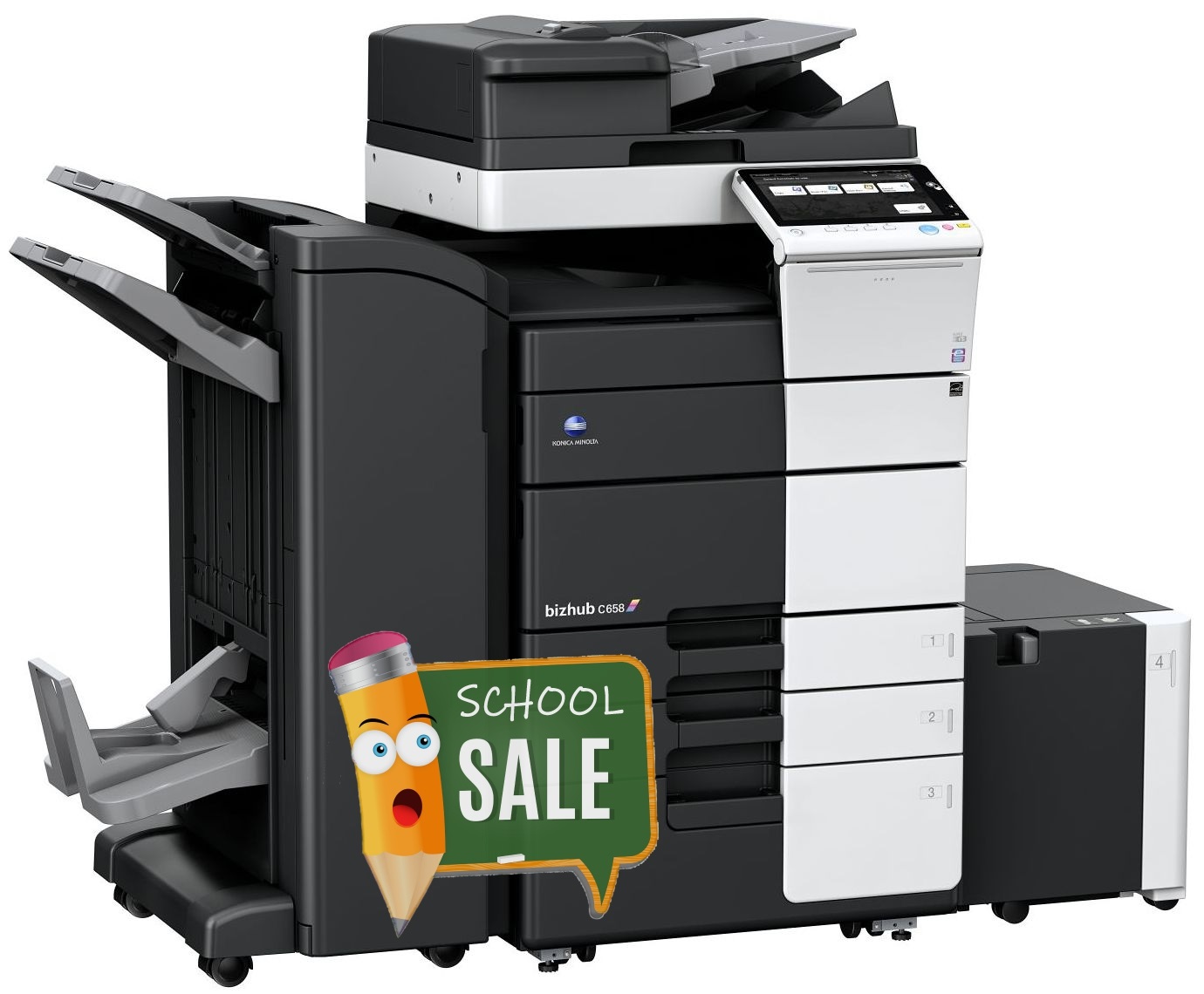 Konica Minolta Bizhub C658 Colour Copier Printer Rental Price Offer