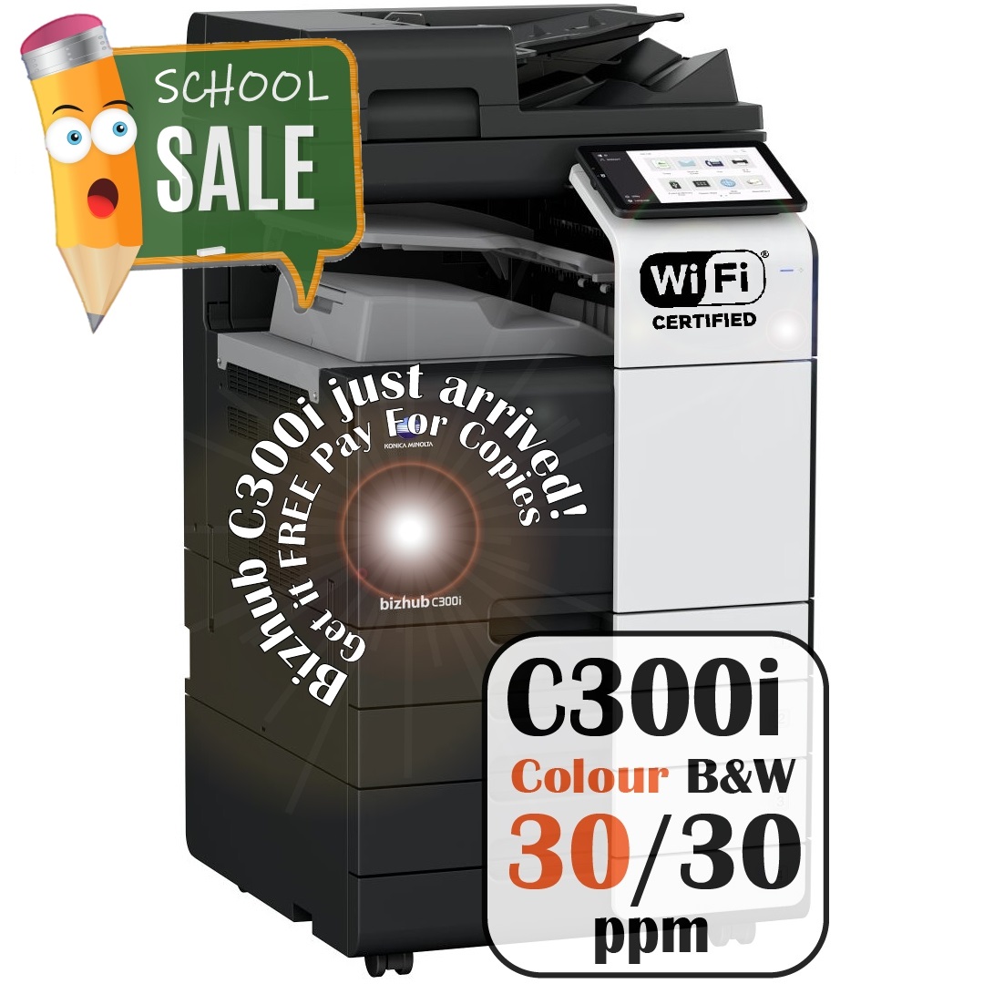 Konica Minolta Bizhub C300i DF 632 PC 216 JS 506 Colour Copier Printer Rental Price Offers