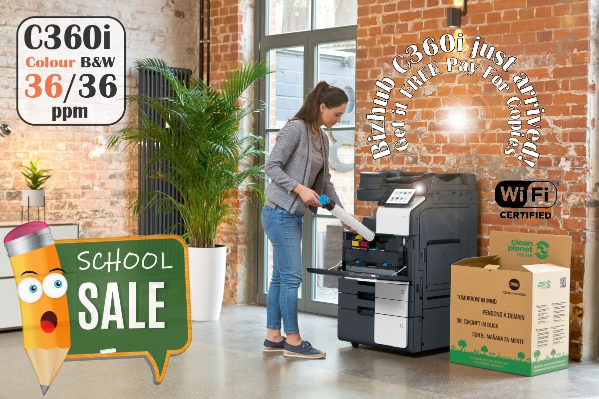 Konica Minolta Bizhub C360i Colour Copier Printer Rental Price Offer