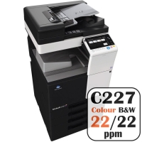Konica Minolta Bizhub C227 Colour Copier Printer Rental Price Offers Frontpage