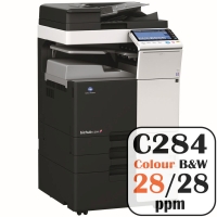 Konica Minolta Bizhub C284 Colour Copier Printer Rental Price Offers Frontpage