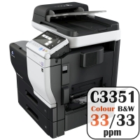 Konica Minolta Bizhub C3351 Colour Copier Printer Rental Price Offers Frontpage