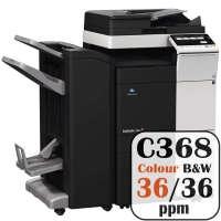 Konica Minolta Bizhub C368 Colour Copier Printer Rental Price Offers Frontpage