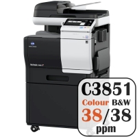 Konica Minolta Bizhub C3851 Colour Copier Printer Rental Price Offers Frontpage