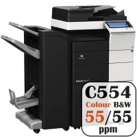 Konica Minolta Bizhub C554 Colour Copier Printer Rental Price Offers Frontpage