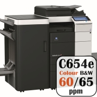 Konica Minolta Bizhub C654e Colour Copier Printer Rental Price Offers Frontpage