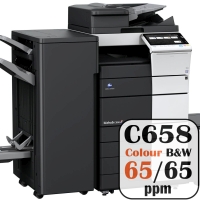 Konica Minolta Bizhub C658 Colour Copier Printer Rental Price Offers Frontpage