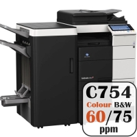 Konica Minolta Bizhub C754 Colour Copier Printer Rental Price Offers Frontpage